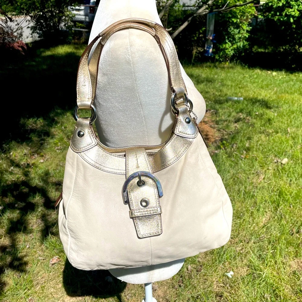 Coach | Bags | Coachs Authentic Vintage White Genuine Leather Soho